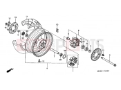 HONDA CB900F5 Hornet 900 2005 F-13 REAR WHEEL