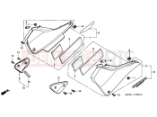 HONDA CB900F5 Hornet 900 2005 F-16 SIDE COVER