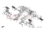 HONDA CB900F5 Hornet 900 2005 F-20 FOOTREST