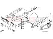 HONDA CB900F5 Hornet 900 2005 F-22 SWING ARM