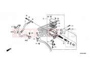 HONDA NC700DD INTEGRA 2013 F-6 REAR MASTER CYLINDER