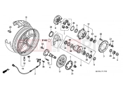 HONDA VFR8002 INTERCEPTOR 2002 F-17 REAR WHEEL