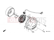 HONDA VFR800FI1 INTERCEPTOR 2001 E-7 GENERATOR