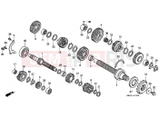 HONDA VFR800FI1 INTERCEPTOR 2001 E-13 TRANSMISSION