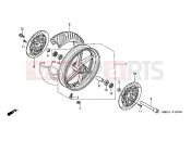 HONDA VFR800FI1 INTERCEPTOR 2001 F-12 FRONT WHEEL