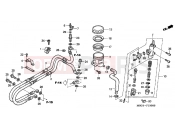 HONDA VFR800FI1 INTERCEPTOR 2001 F-13 REAR MASTER CYLINDER