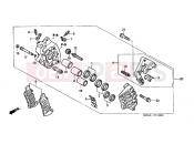 HONDA VFR800FIW INTERCEPTOR 1998 F-11 J. FRONT BRAKE CALIPER