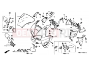 HONDA VFR800FIY INTERCEPTOR 2000 F-36 UPPER ENGINE HOUSING