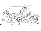 HONDA VFR800A3 INTERCEPTOR ABS 2003 F-26 SWING ARM