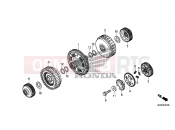 HONDA NC700DC NC700D 2012 E-7 TENGELYKAPCSOLÓ