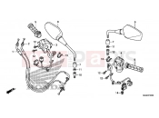 HONDA NC700DC NC700D 2012 F-3 SWITCH / CABLE / MIRROR