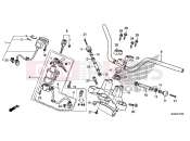 HONDA NC700DC NC700D 2012 F-7 STEERING BAR PIPE / UPPER BRIDGE