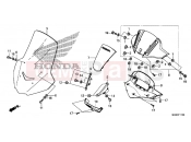 HONDA NC700DC NC700D 2012 F-11 METER AWNING / WINDSCREEN