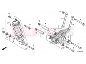 HONDA NC700SC NC700S 2012 F-27 REAR SHOCK ABSORBER