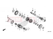 HONDA NC700SDC NC700S 2012 E-16-1 TRANSMISSION (NC700SD) (CRANKSHAFT)