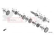 HONDA NC700SDC NC700S 2012 E-16-2 GEARBOX (NC700SD) (GEAR SHAFT)