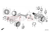 HONDA NC700SAD NC700S ABS 2013 E-15 CRANKSHAFT / PISTON