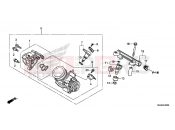 HONDA NC700SAD NC700S ABS 2013 E-20 THROTTLE HOUSING