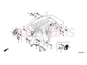 HONDA NC700SAD NC700S ABS 2013 F-8 FRONT FENDER