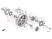 HONDA NC700SAD NC700S ABS 2013 F-15 REAR WHEEL