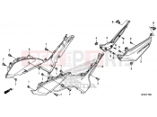HONDA NC700SAD NC700S ABS 2013 F-19 SIDE COVER