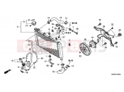 HONDA NC700SAD NC700S ABS 2013 F-35 RADIATOR
