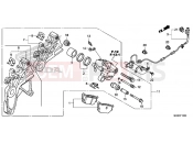 HONDA NC700SDD NC700S Dual Cluth ABS 2013 F-13 REAR BRAKE CALIPER