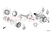 HONDA NC700XC NC700X 2012 E-15 CRANKSHAFT / PISTON