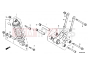 HONDA NC700XC NC700X 2012 F-27 REAR SHOCK ABSORBER