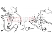 HONDA NC700XAC NC700X ABS 2012 F-3 HANDLE LEVER / SWITCH / CABLE (NC700X / XA)