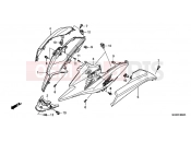 HONDA NC700XAC NC700X ABS 2012 F-40 SIDE ENGINE HOUSING