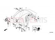 HONDA NC700XDC NC700X Dual Cluth ABS 2012 F-8 ELSŐ SÁRVÉDŐ