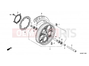 HONDA NC700XDC NC700X Dual Cluth ABS 2012 F-11 FRONT WHEEL