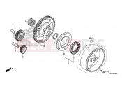 HONDA NC700XDE NC700XD 2014 E-8 CLUTCH COUPLING START
