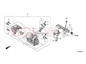 HONDA NC700XDE NC700XD 2014 E-20 THROTTLE HOUSING