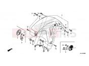 HONDA NC700XDE NC700XD 2014 F-8 FRONT FENDER