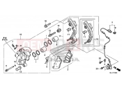 HONDA NC700XDE NC700XD 2014 F-10 FRONT BRAKE CALIPER