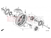HONDA NC700XDE NC700XD 2014 F-15 REAR WHEEL