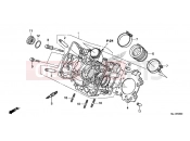 HONDA NC750XAF NC750X 2015 E-2 CYLINDER HEAD