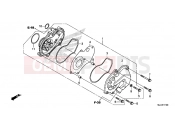HONDA NC750XAF NC750X 2015 E-11 WATER PUMP