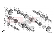 HONDA NC750XAF NC750X 2015 E-16 TRANSMISSION (NC750X / XA)