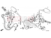 HONDA NC750XAF NC750X 2015 F-3 HANDLE LEVER / SWITCH / CABLE (NC750X / XA)