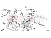 HONDA NC750XAF NC750X 2015 F-6 STEERING BAR PIPE / UPPER BRIDGE