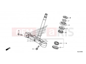 HONDA NC750XAF NC750X 2015 F-7 STEERING WHEEL