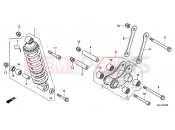 HONDA NC750XAF NC750X 2015 F-27 REAR SHOCK ABSORBER