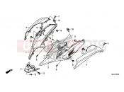 HONDA NC750XAF NC750X 2015 F-40 SIDE ENGINE HOUSING