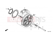 HONDA NC750XE NC750X 2014 F-11 FRONT WHEEL