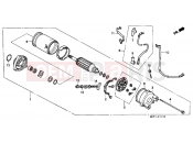 HONDA PC800K Pacific Coast 1989 E-11 STARTER ENGINE