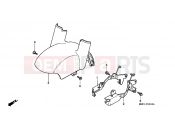 HONDA PC800K Pacific Coast 1989 F-9 FRONT FENDER