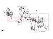 HONDA PC800K Pacific Coast 1989 F-11 FRONT BRAKE CALIPER